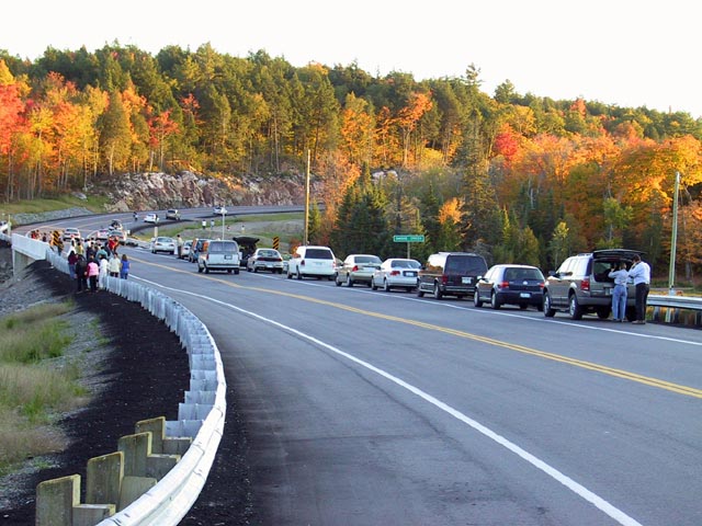 photograph, algonquin, fall, highway 60