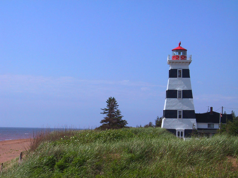 photography, PEI, vacation, canon G1, light house, west point