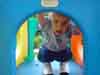 Playing on the slide