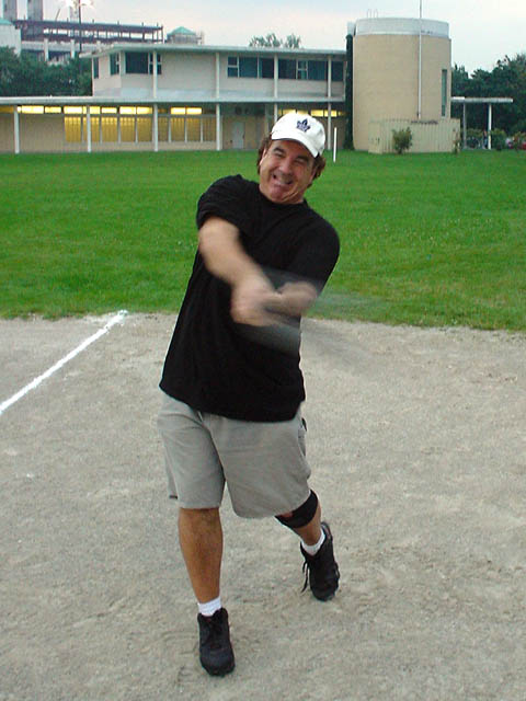 softball, allstream, al parker, warm up, bat, swing