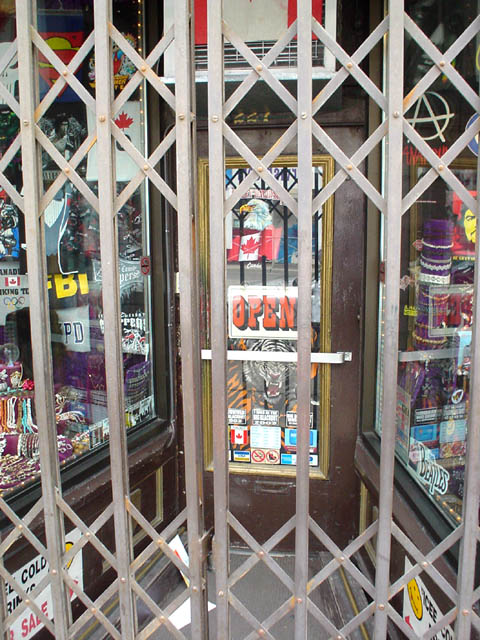 open sign, closed, gated